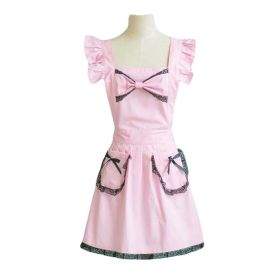 Lace Cross Back Apron, Vintage, Maid Apron Restaurant/Kitchen/Cafe/Bakery