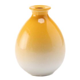 250ml Yellow Wine Jug Gradient Color Ceramic Wine Jar Wine Pot White Wine Ware Flask Flagon