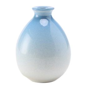 250ml Blue Wine Jug, Gradient Color, Ceramic Wine Jar, Wine Pot, Wine Ware Flask Flagon