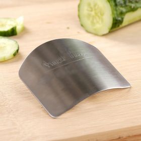 1pc Finger Guard For Cutting; Kitchen Tool Finger Guard; Stainless Steel Finger Protector; Avoid Hurting When Slicing And Dicing, Kitchen Safe
