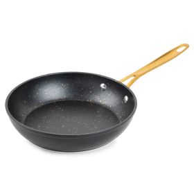 Thyme & Table Non-Stick 8" Signature Fry Pan,deep , Black & Gold