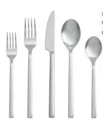 Better Homes & Gardens Holden Flatware Set with Black Handles Service ( 20 Piece)