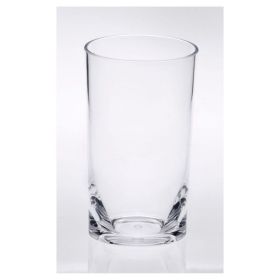 Oval Halo Tritan Glasses Drinking Set of 4 Hi Ball (15oz), Acrylic Drinking Glasses, BPA Free Cocktail Glasses, Drinkware Set