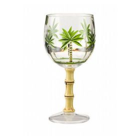 Palm Tree Acrylic Wine Glasses - Set of 4 (16oz), BPA Free, Unbreakable