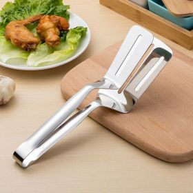 Stainless Steel Steak Clamp - Bread / Meat BBQ Clip, Tongs Kitchen Cooking Tool (Option: 1PCS)