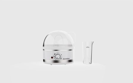 Mini Multifunctional Household Plug-in Egg Steam Boiler (Option: White-US)