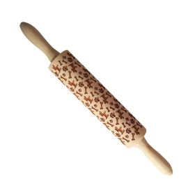 Rolling Pin Themed / Christmas Embossing (Option: Dog 43cm)