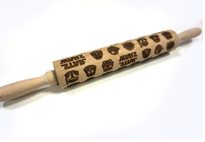 Rolling Pin Themed / Christmas Embossing (Option: 2style 43cm)
