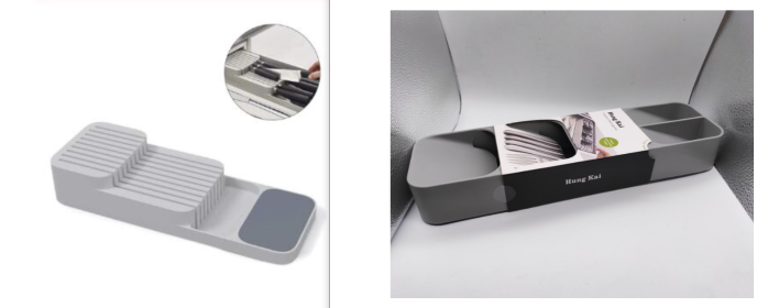Drawer Storage Box / Organizer (Option: Grey set)