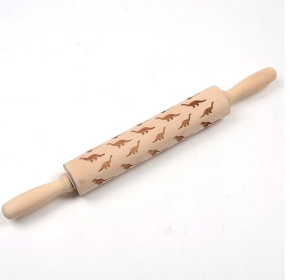 Rolling Pin Themed / Christmas Embossing (Option: Dinosaur 45cm)