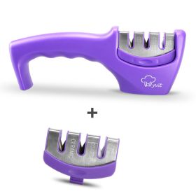 Sharpening Kitchen Tool Diamond Tungsten Steel (Option: Purple set)