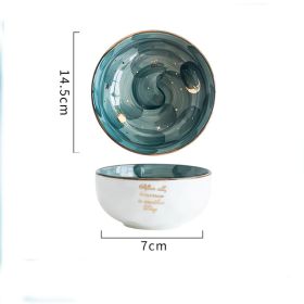 Cute, Decorative Ceramic Bowl for Serving, Breakfast, Salad or more (Color: Green)