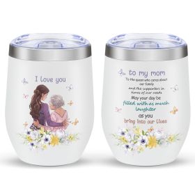 12oz Eggshell Cup, Insulated Travel Cup (Option: Style9)