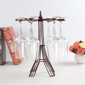 Decorative Wine Glass Holder (Option: Bronze)