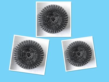 Kitchen Soap Dispensing Palm Brush Cleaner, Push-type Brush (Option: Steel ball 3pcs)