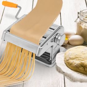 American Standard Stainless Steel Manual Pasta / Dough Machine (Color: Silver)