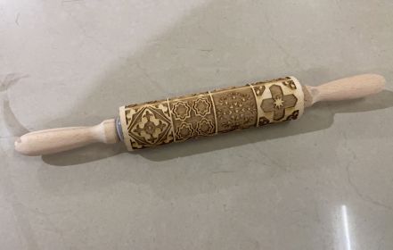 Rolling Pin Themed / Christmas Embossing (Option: 12style 35cm)
