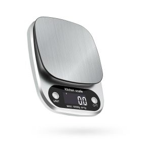 Digital Kitchen Food Scale, Multifunction Weight Balance 1g - 22lbs, Stainless Steel Weighing Scale (Color: Silver)