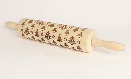 Rolling Pin Themed / Christmas Embossing (Option: 13style 35cm)