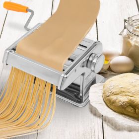 American Standard Stainless Steel Manual Pasta / Dough Machine (Color: Silver)