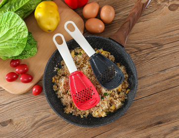 Multifunctional Slotted, Grinding, Cooking Spoon; Mash, Grate (Ginger & Garlic), Stir-frying Spatula (Option: Set)