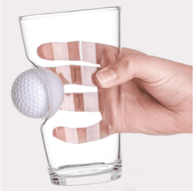 Stuck In Glass Beer Mug Golf Embedded Creative Glass (Option: Default)