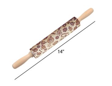 Rolling Pin Themed / Christmas Embossing (Option: 4style 43cm)