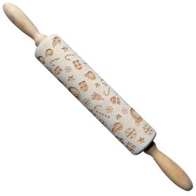 Rolling Pin Themed / Christmas Embossing (Option: 35cmx5cm)