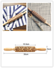 Rolling Pin Themed / Christmas Embossing (Option: Tree star B)