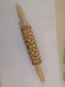 Rolling Pin Themed / Christmas Embossing (Option: DeerA 35cmx5cm)
