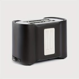 2-slice Toaster, Fast And Even Results Every Time, Wide Slots Fit Any Size Bread, Drop-down Crumb Tray, Easy To Clean (Color: Black)