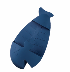 Silicone Potholder, fish (Color: Dark blue)