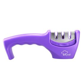 Sharpening Kitchen Tool Diamond Tungsten Steel (Option: Purple 1)