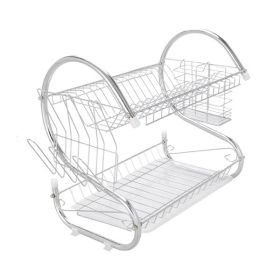 Multi Functional S-shaped Rack (Color: Silver)
