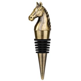 Luxury Horse Head Wine Bottle Stopper For Preserving Wine (Option: Bronze HJS0405)