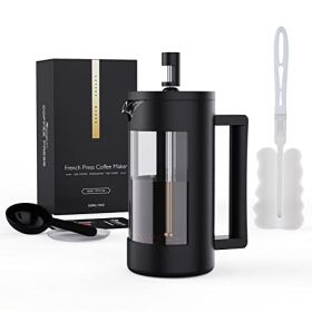 French Press Coffee Maker, Camping Plastic French Coffee Press, for Tea and Frothed Milk,100 Percent BPA Free (Option: 600ml)