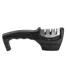 Sharpening Kitchen Tool Diamond Tungsten Steel (Option: Charcoal black 1)