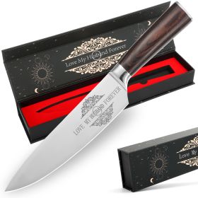 Gifts For Dad, Mom, Wife, Husband 8 Inch Chef Knife, Japanese Kitchen Gyuto Chef Knife (Option: Chef Knife for Husband)