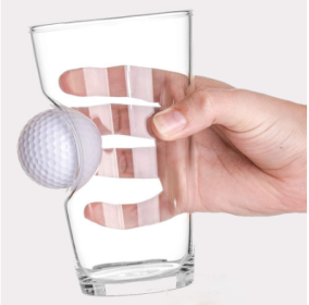 Stuck In Glass Beer Mug Golf Embedded Creative Glass (Option: Default)