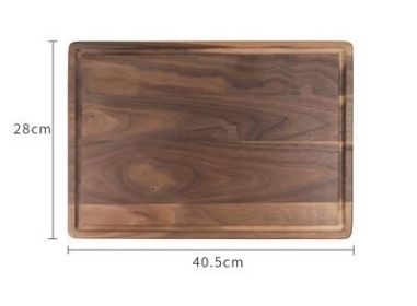 Black Walnut Wood Cutting Board, Creative Whole Tray Fruit Chopping Cutting Board (Option: Rectangula L)