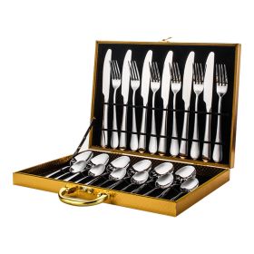 High-end, decorative, tableware 24 piece set (Option: Primary color)