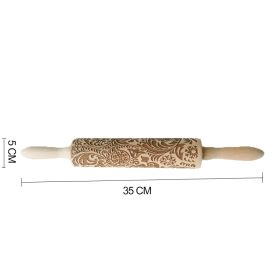 Rolling Pin Themed / Christmas Embossing (Option: A 35CM)