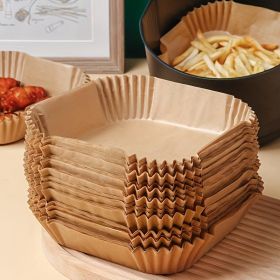 100 Pieces of Air Fryer Paper, Non-stick Baking Paper, Suitable For Baking, Barbecuing And Microwave Heating. (Option: 100pieces)