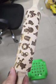 Rolling Pin Themed / Christmas Embossing (Option: 1style 43cm)