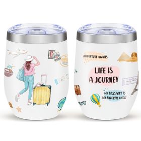 12oz Eggshell Cup, Insulated Travel Cup (Option: Style8)