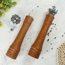 10 Inch Salt And Pepper Grinder Set (Option: Wood)