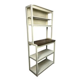 Kitchen Cabinet 5-layer Rack (Color: White)