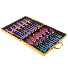 High-end, decorative, tableware 24 piece set (Option: Black color)