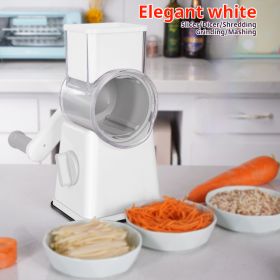 Kitchen Vegetable Slicer, Manual (Color: White)