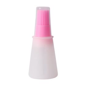 2.2oz Brand Silicone BBQ Oil Bottle Brush With Flat-Bottom Design; Perfect For Barbecue; Cooking And Baking - Heat-Resistant; Easy To Clean A (Color: Pink)